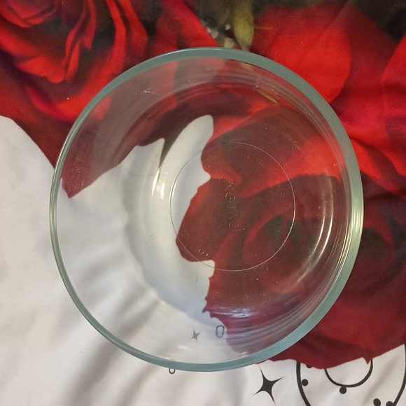 Pyrex glass storage container with blue lid - Picture 2 of 4